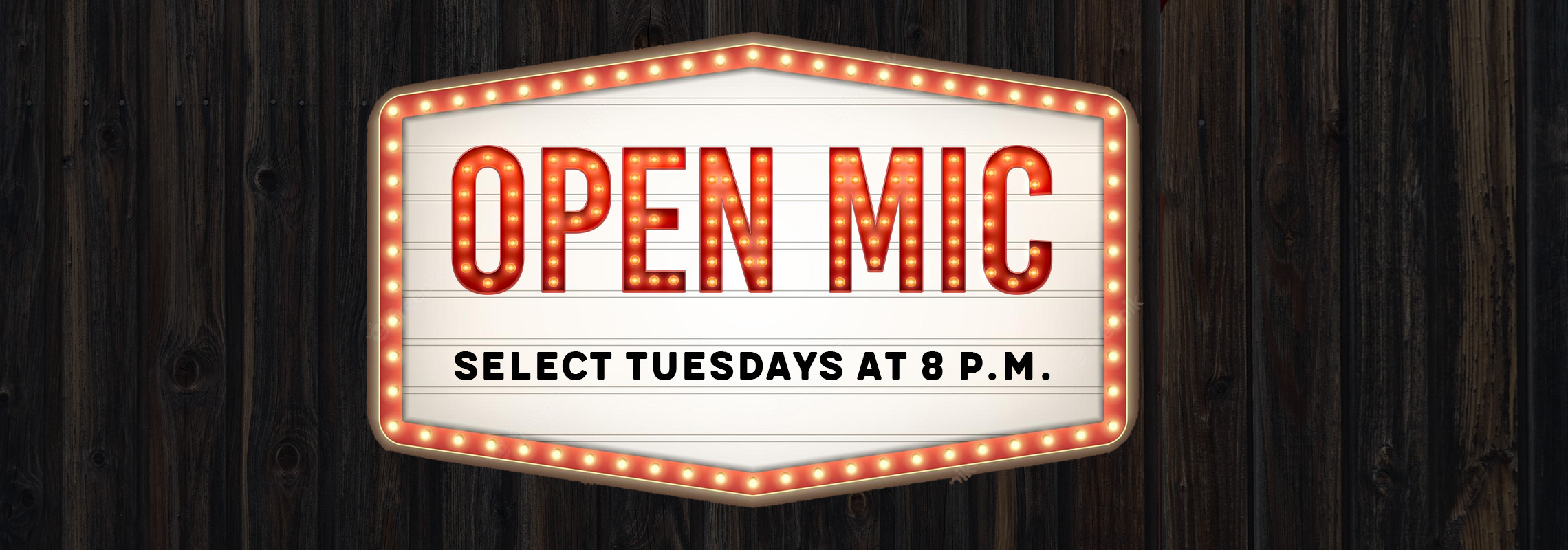 Open Mic - Every Tuesday at 8:00 PM